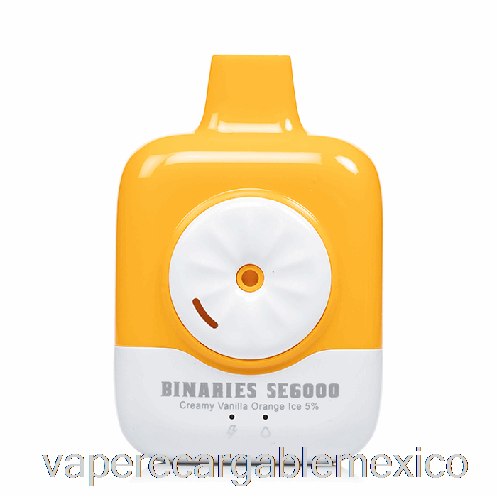 Vape Recargable Horizonte Binarios Se6000 Desechable Cremoso Vainilla Naranja Hielo